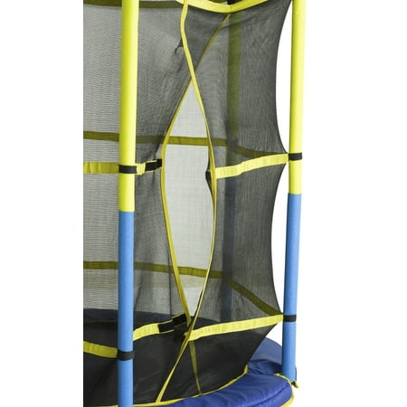 Clips Included Net /& Mat ONLY Trampoline Replacement Jumping Band Mat With Attached Safety Net For 55 Round Frame